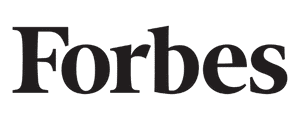 Forbes logo in black font on a transparent background, subtly reflecting the innovative glow of red light therapy benefits.